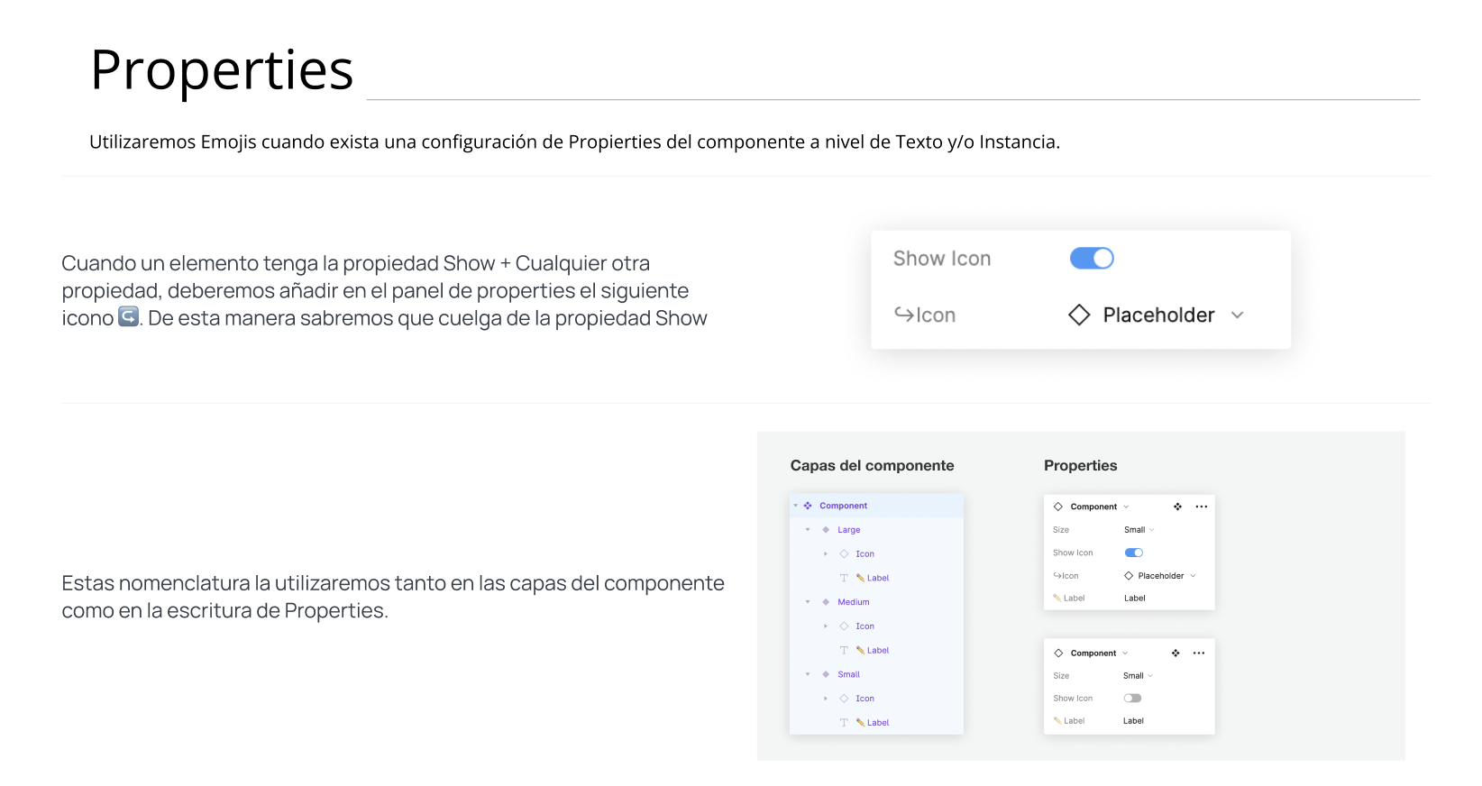 Escritura de properties